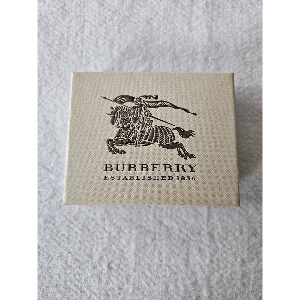 Burberry Jewelry Box Empty Gift Box Beige Knight Logo Authentic